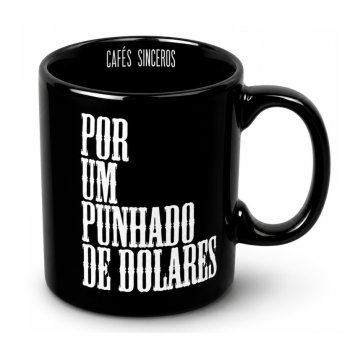 Caneca Reta 300 ml Preta